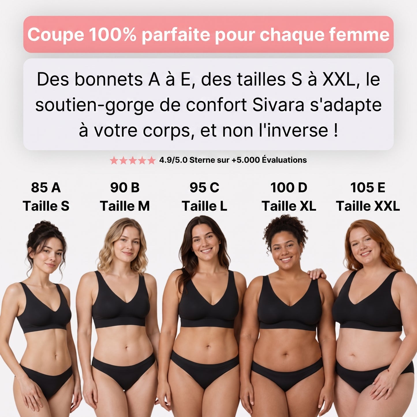 Céloria Soutien-gorge Confort, Sans Couture et Sans Armatures