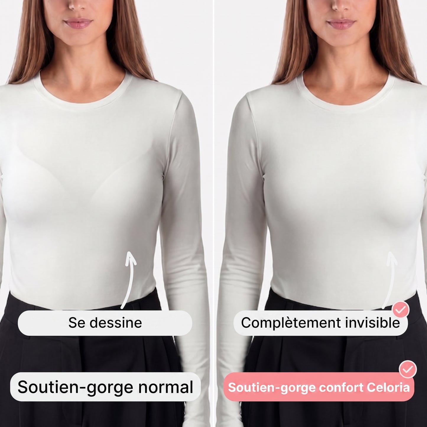 Céloria Soutien-gorge Confort, Sans Couture et Sans Armatures