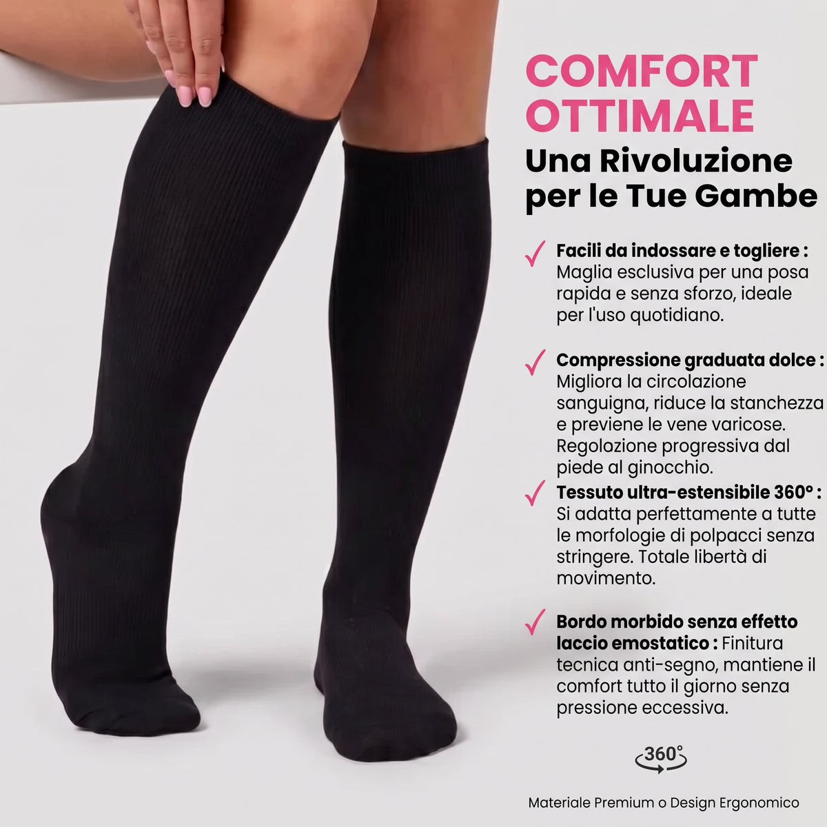 Celoria™ Calze a compressione graduata confortevoli
